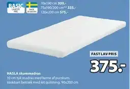 JYSK HASLA skummadras, DKK 375 tilbud