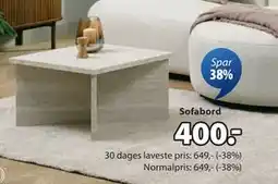 JYSK GELSTED sofabord, DKK 400 tilbud