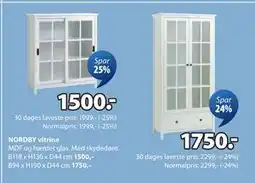 JYSK NORDBY vitrine tilbud