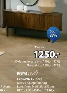 JYSK LYNGVIG TV-bord, DKK 1250 tilbud