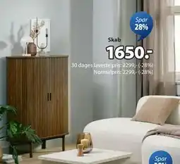 JYSK LYNGVIG skab, DKK 1650 tilbud