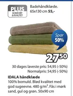 JYSK IDALA håndklæde., DKK 27.5 tilbud