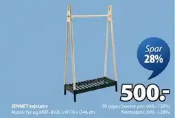 JYSK JENNET tøjstativ, DKK 500 tilbud