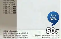 JYSK SENJA rullegardin tilbud