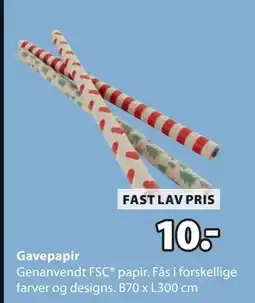 JYSK Gavepapir, DKK 10 tilbud