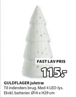 JYSK GULDFLAGER juletræ, DKK 115 tilbud