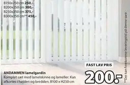 JYSK ANDAMMEN lamelgardin tilbud