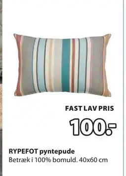 JYSK RYPEFOT pyntepude, DKK 100 tilbud