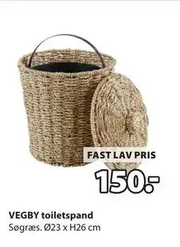 JYSK VEGBY toiletspand, DKK 150 tilbud