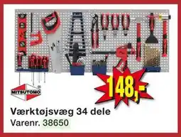 Harald Nyborg Værktøjsvæg 34 dele, DKK 148 tilbud