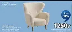 JYSK VILDSUND lænestol, DKK 1250 tilbud