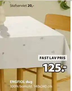 JYSK ENGFIOL dug, DKK 125 tilbud