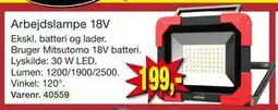 Harald Nyborg Arbejdslampe 18V, DKK 199 tilbud