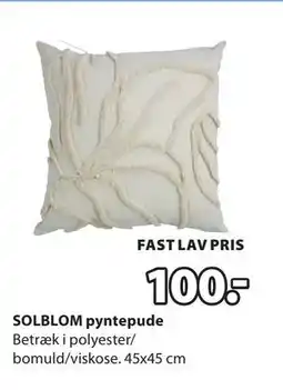 JYSK SOLBLOM pyntepude, DKK 100 tilbud