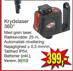 Harald Nyborg Krydslaser 360°, DKK 399 tilbud