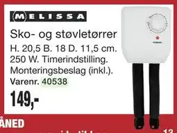 Harald Nyborg Sko- og støvletørrer, DKK 149 tilbud