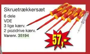 Harald Nyborg Skruetrækkersæt, DKK 57 tilbud