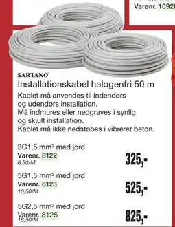 Harald Nyborg Installationskabel halogenfri 50 m tilbud