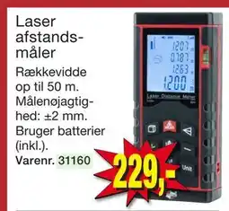 Harald Nyborg Laser afstandsmåler, DKK 229 tilbud