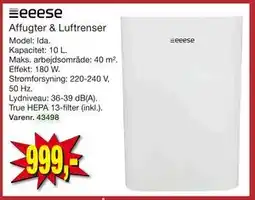 Harald Nyborg Affugter & Luftrenser, DKK 999 tilbud