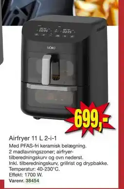 Harald Nyborg Airfryer 11 L 2-i-1, DKK 699 tilbud