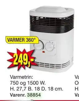 Harald Nyborg Varmeblæser, DKK 249 tilbud