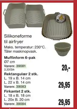 Harald Nyborg Silikoneforme til airfryer tilbud