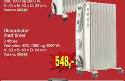 Harald Nyborg Olieradiator med timer, DKK 548 tilbud
