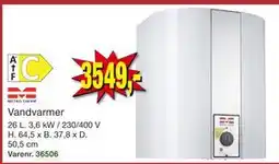 Harald Nyborg Vandvarmer, DKK 3549 tilbud