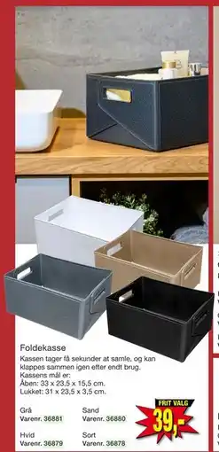 Harald Nyborg Foldekasse, DKK 39 tilbud