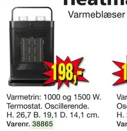 Harald Nyborg Varmeblæser, DKK 198 tilbud