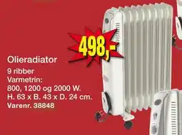 Harald Nyborg Olieradiator, DKK 498 tilbud