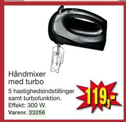 Harald Nyborg Håndmixer med turbo, DKK 119 tilbud