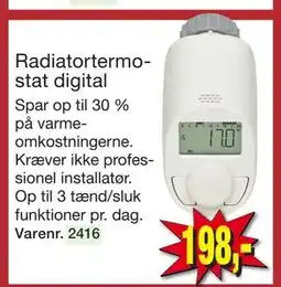 Harald Nyborg Radiatortermostat digital, DKK 198 tilbud