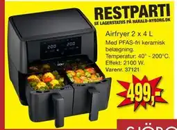 Harald Nyborg Airfryer 2 x 4 L, DKK 499 tilbud