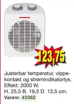 Harald Nyborg Varmeblæser, DKK 123.75 tilbud