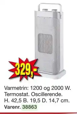 Harald Nyborg Varmeblæser, DKK 329 tilbud
