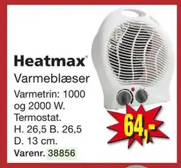 Harald Nyborg Varmeblæser, DKK 64 tilbud