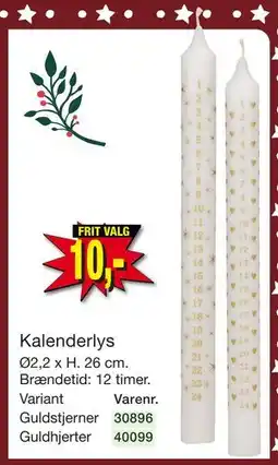 Harald Nyborg Kalenderlys, DKK 10 tilbud