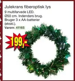 Harald Nyborg Julekrans fiberoptisk lys, DKK 199 tilbud