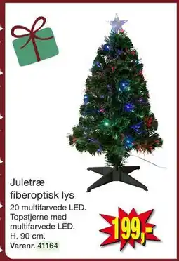 Harald Nyborg Juletræ fiberoptisk lys, DKK 199 tilbud