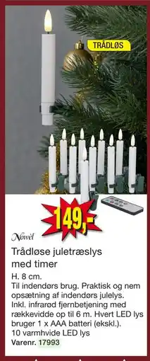 Harald Nyborg Trådløse juletræslys med timer, DKK 149 tilbud