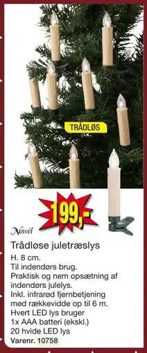 Harald Nyborg Trådløse juletræslys, DKK 199 tilbud