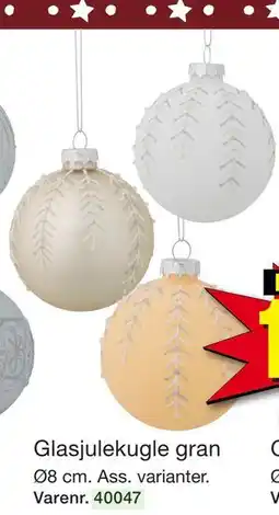 Harald Nyborg Glasjulekugle gran, DKK 15 tilbud