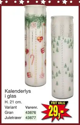 Harald Nyborg Kalenderlys i glas, DKK 29 tilbud