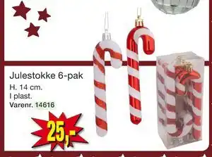 Harald Nyborg Julestokke 6-pak, DKK 25 tilbud