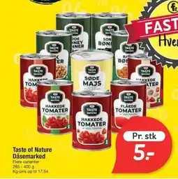 Fakta Tyskland Taste of Nature Dåsemarked tilbud