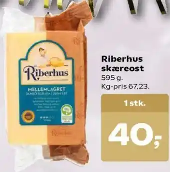 Dagli'Brugsen Riberhus Skæreost 595g tilbud