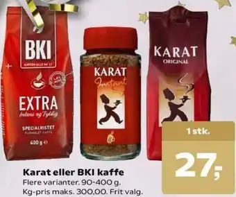 Dagli'Brugsen Karat Eller BKI Kaffe 90-400g tilbud