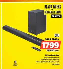 Power JBL 3.1-kanal soundbar tilbud